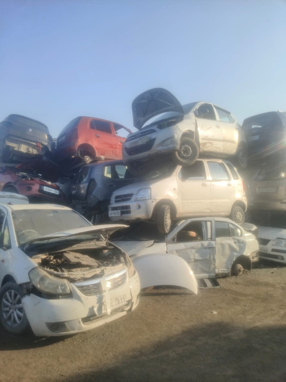 Maruti Alto Engine Testing and Inspection in Yard